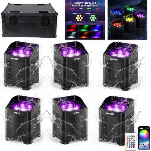 Led 7x25w rgbwa battery - rgbwa+uv,